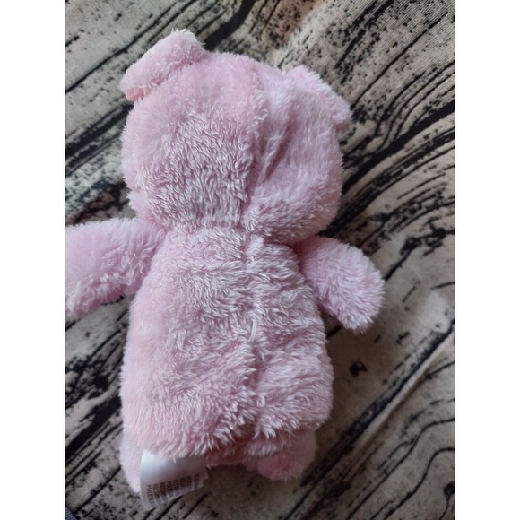 Pink Pig Plush Stuffed Animal Gingham Bow 2019 Animal Adventure 9” New - Picture 4 of 6